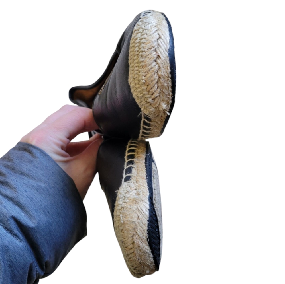 COACH Rhodelle Leather Espadrilles 9.5B Excellent Condition - Picture 2 of 6